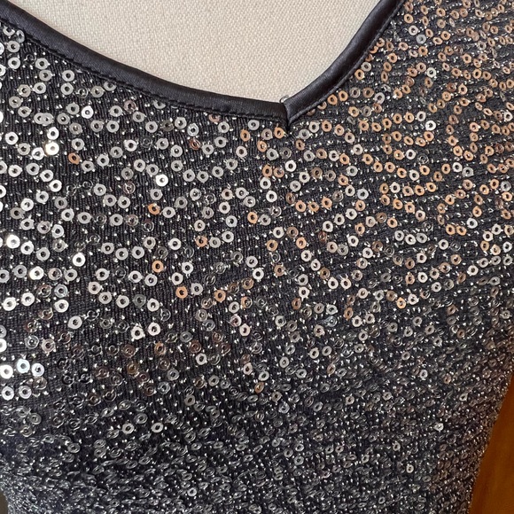 Express Charcoal Sequin Cami Tank small - Picture 2 of 4